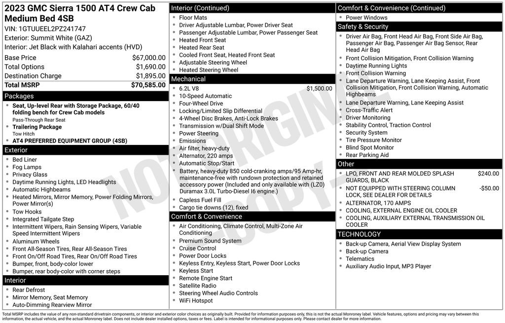 Used 2023 GMC Sierra 1500 AT4 image 4