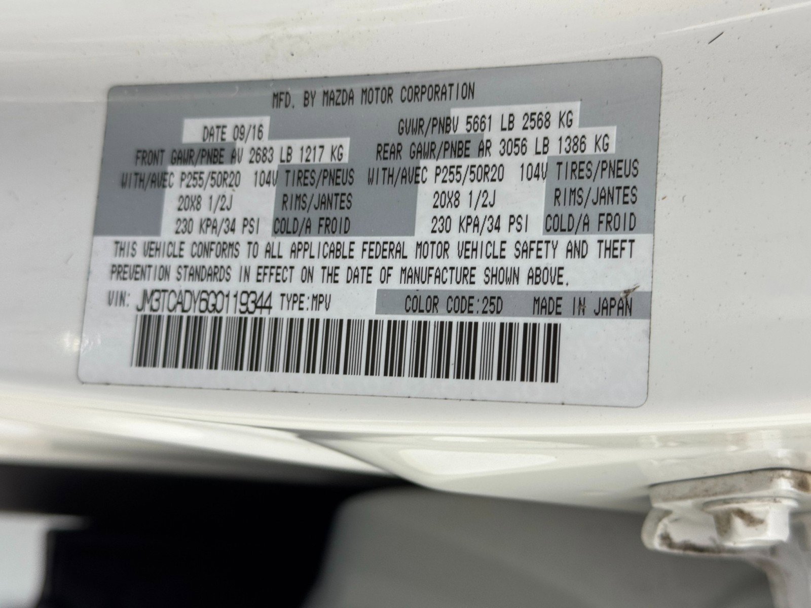 Used 2016 MAZDA CX-9 Grand Touring image 46