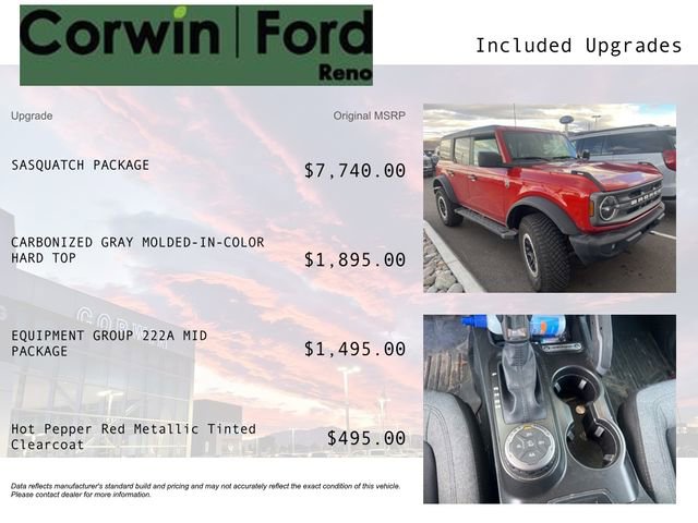 Used 2023 Ford Bronco Big Bend w/ Sasquatch Package image 3