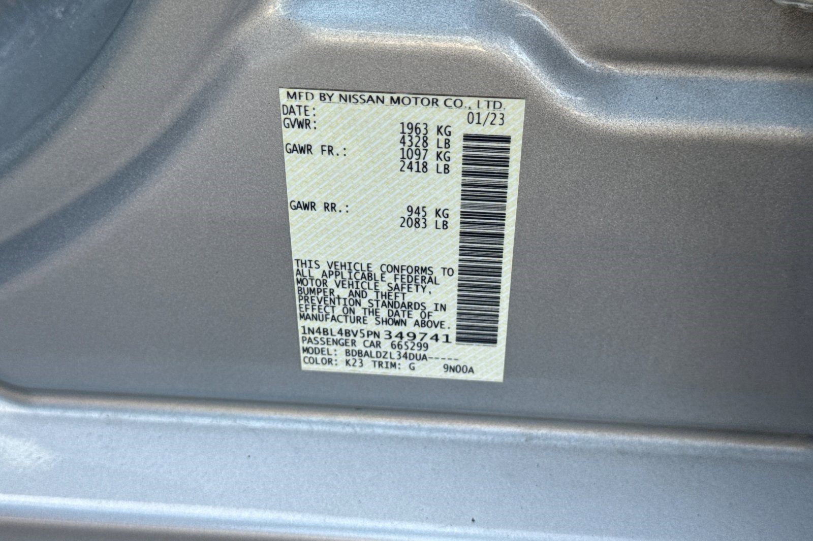 Used 2023 Nissan Altima 2.5 S FWD image 22