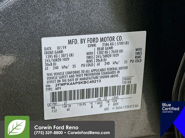 Certified 2019 Ford Edge ST w/ Cargo Accessory Package image 36