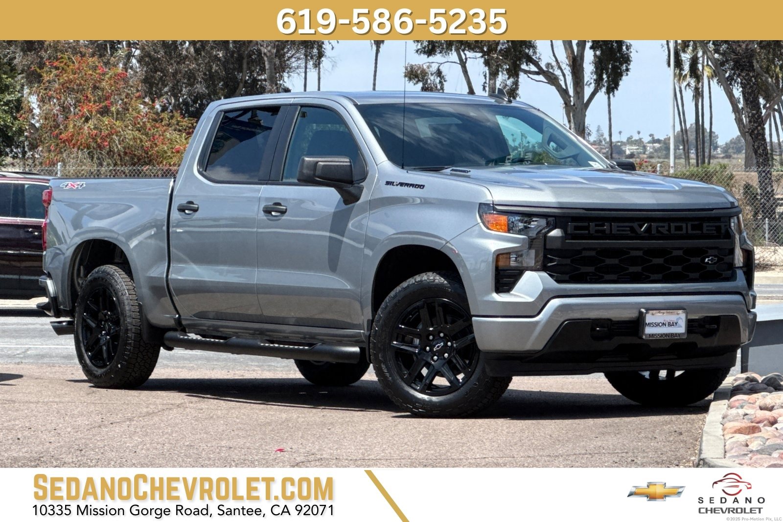 New 2025 Chevrolet Silverado 1500 Custom w/ Turbomax Blackout Package image 1