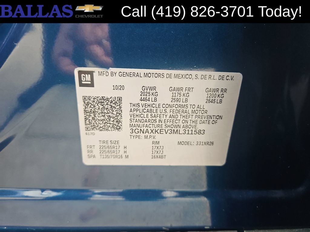 Certified 2021 Chevrolet Equinox LT FWD image 29
