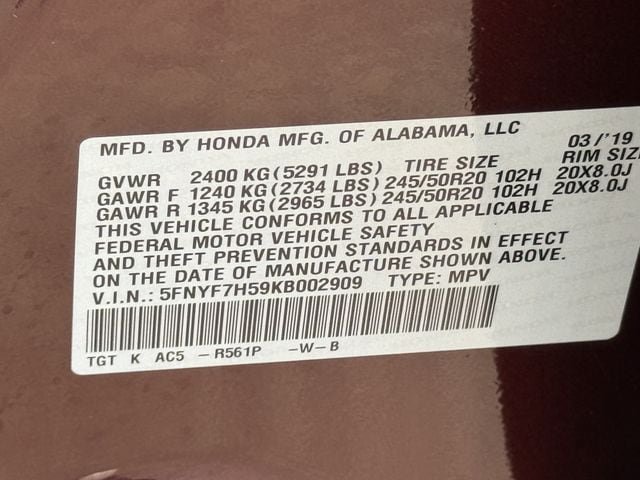 Used 2019 Honda Passport EX-L image 15