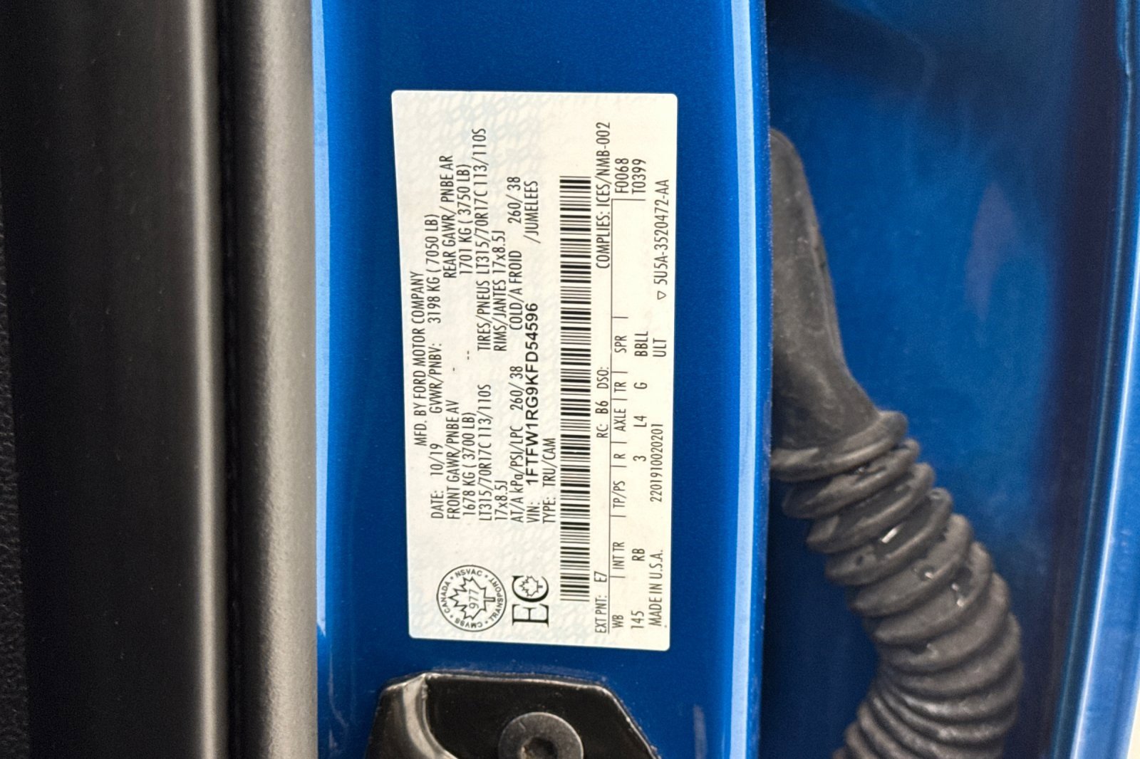 Used 2019 Ford F150 Raptor w/ Equipment Group 802A Luxury image 30