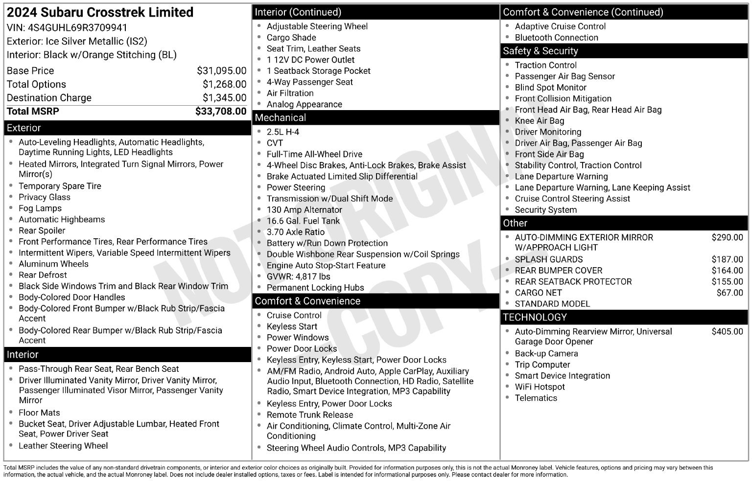 Certified 2024 Subaru Crosstrek 2.5i Limited AWD/4WD image 35