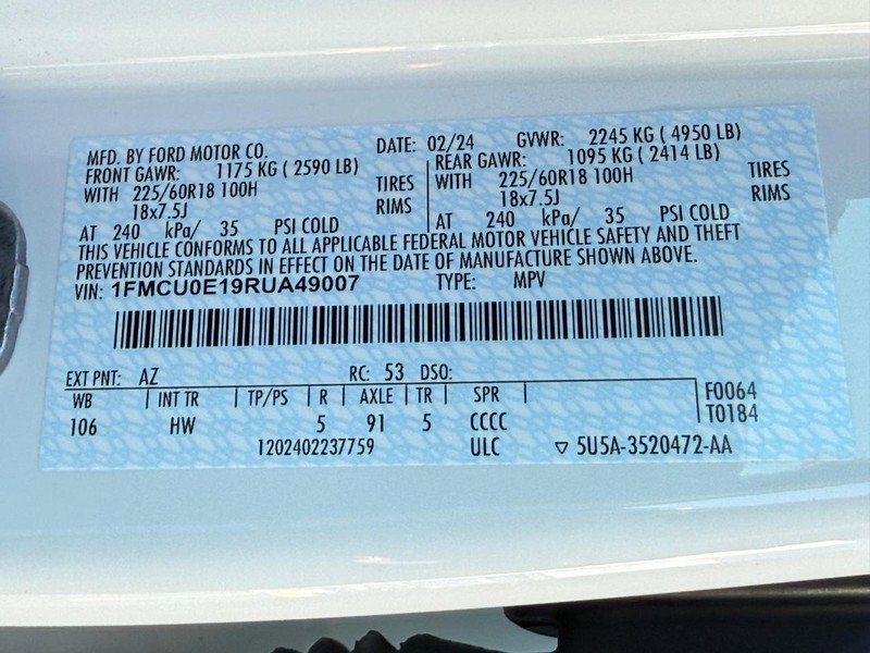 Used 2024 Ford Escape SE image 24