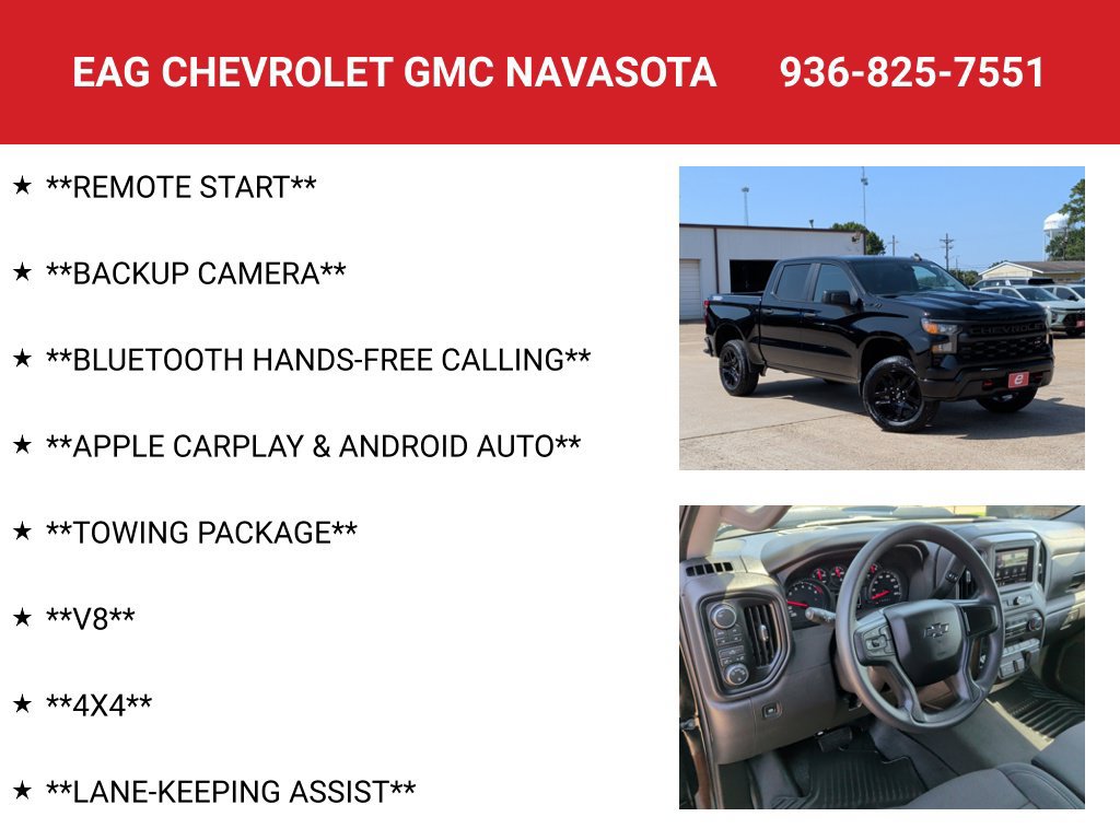 New 2026 Chevrolet Silverado 1500 Custom Trail Boss w/ LPO, Dark Essentials Package AWD/4WD image 4