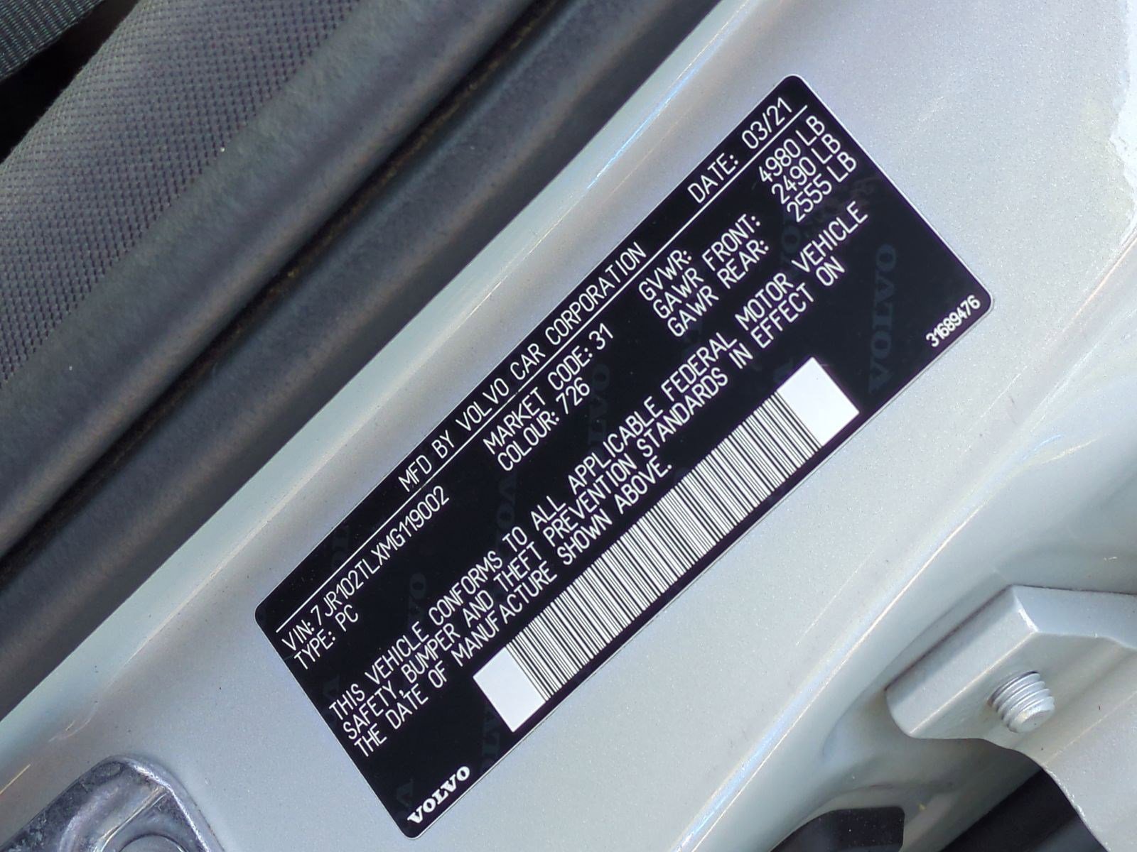 Used 2021 Volvo S60 T5 Inscription image 35