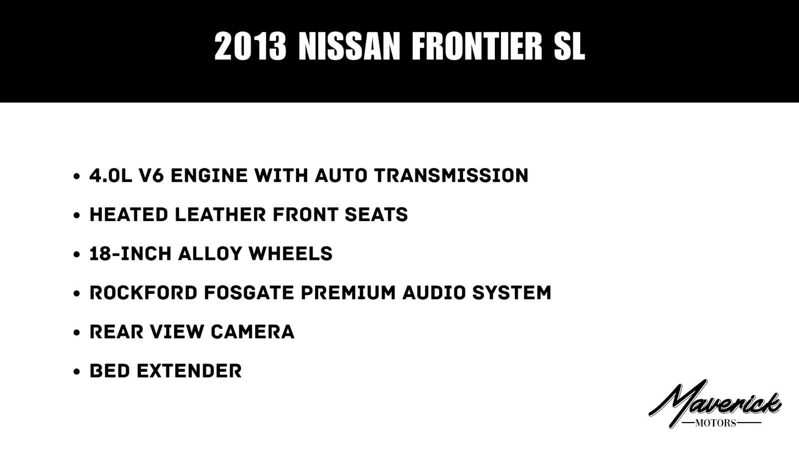 Used 2013 Nissan Frontier SL RWD image 2