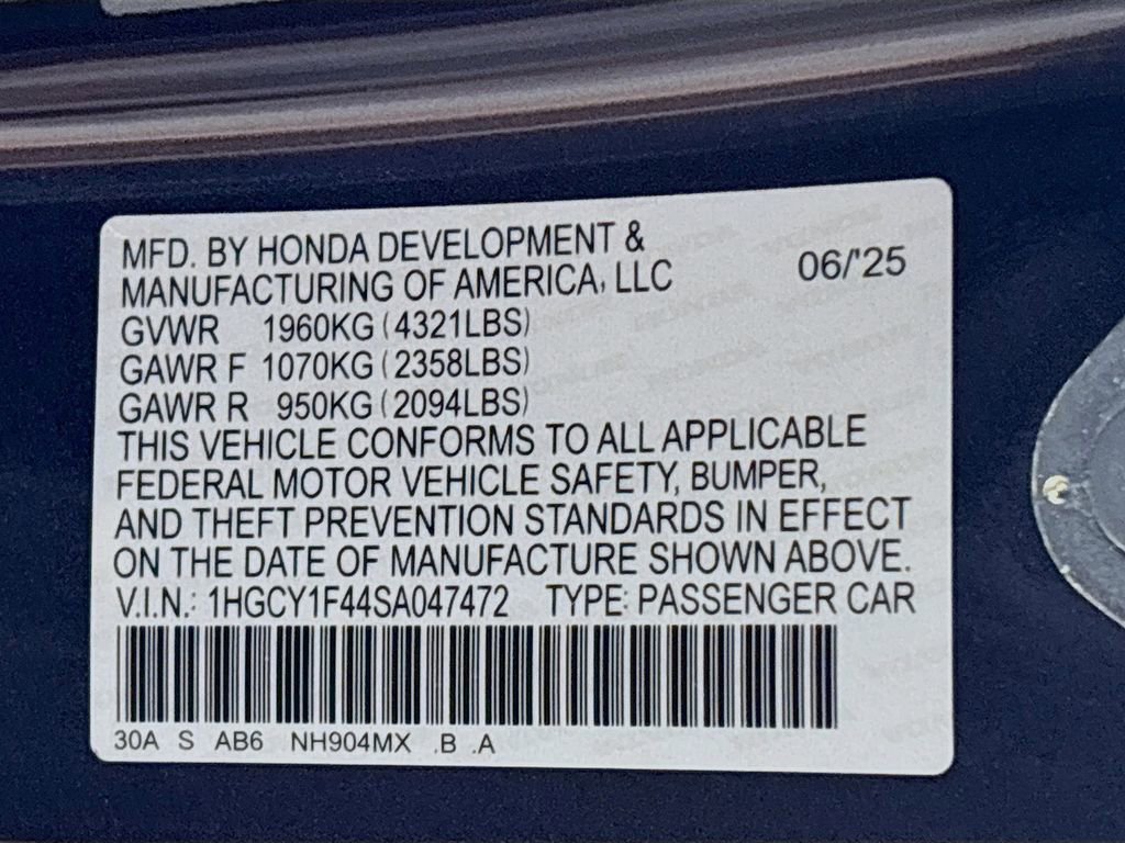 New 2025 Honda Accord SE image 26