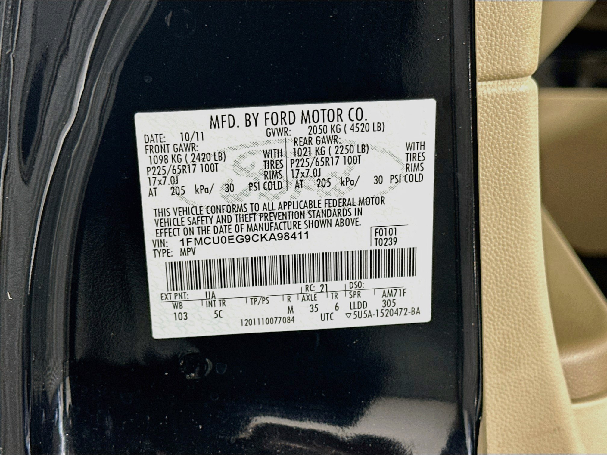 Used 2012 Ford Escape Limited FWD image 12