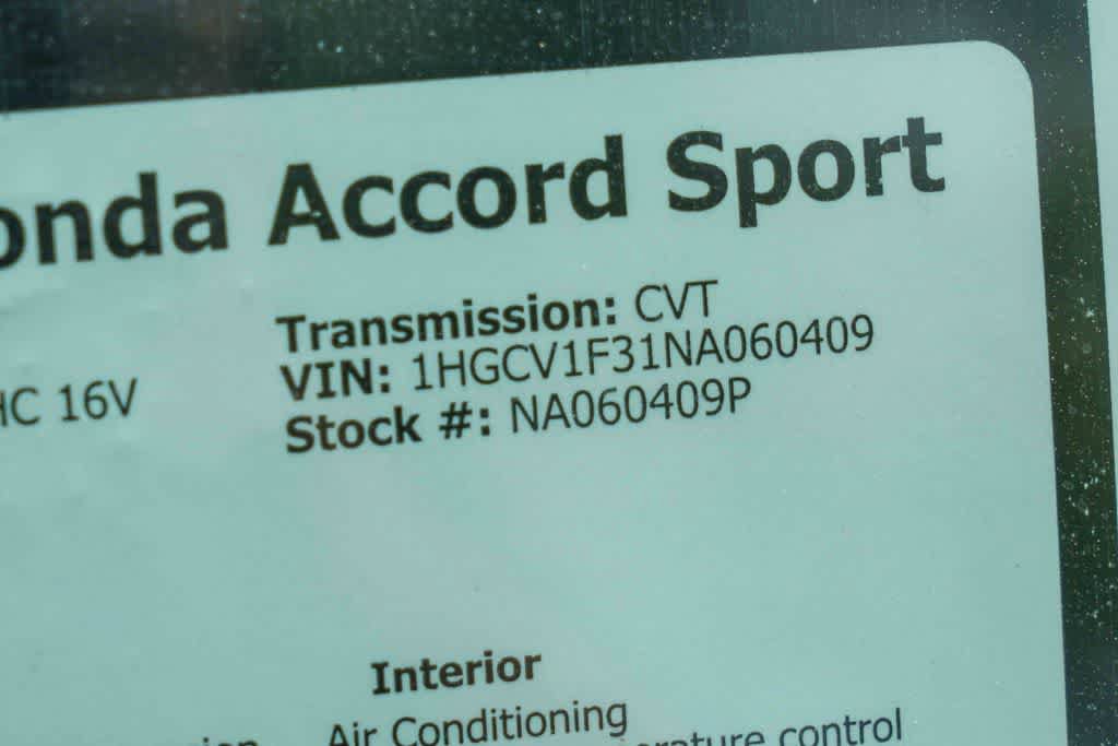 Used 2022 Honda Accord Sport image 28
