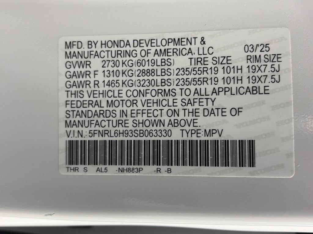 Used 2025 Honda Odyssey Elite image 9