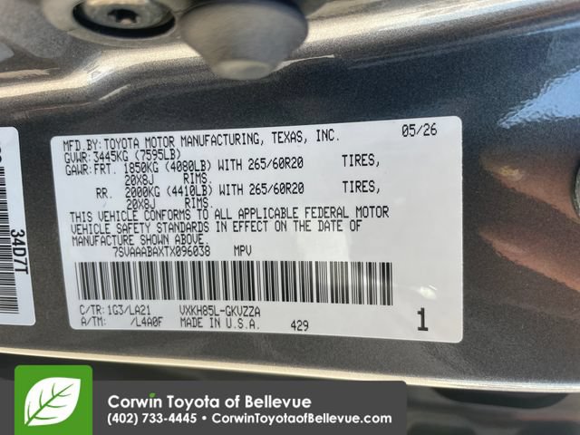 New 2026 Toyota Sequoia Platinum AWD/4WD image 23