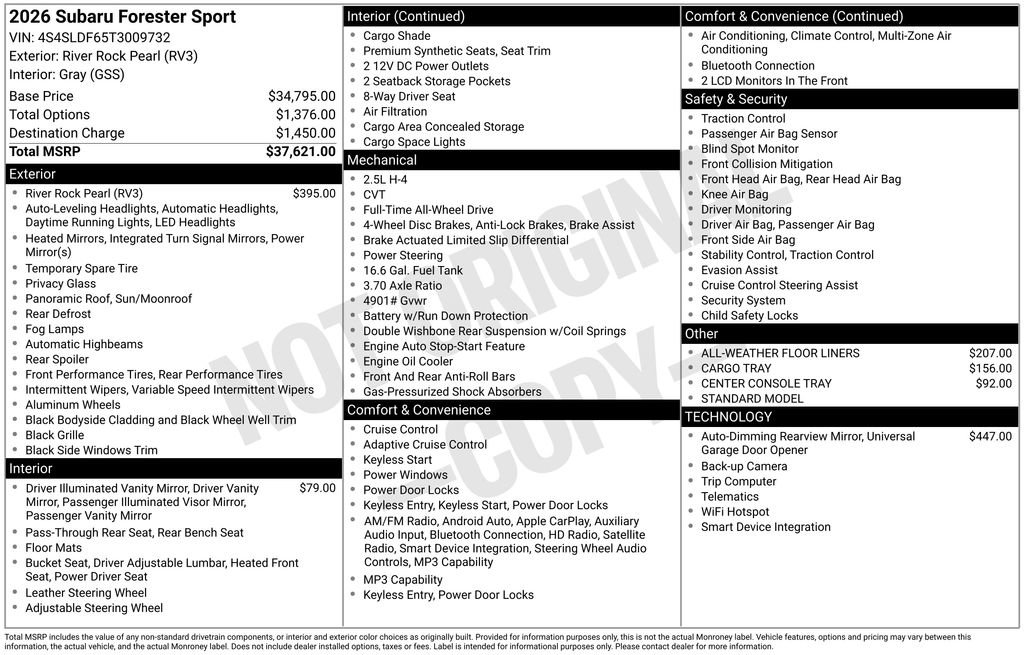 Certified 2026 Subaru Forester Sport image 34