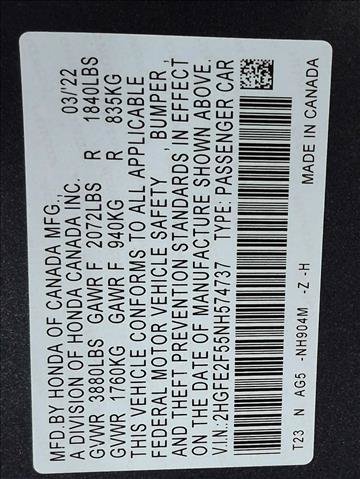 Used 2022 Honda Civic Sport image 23