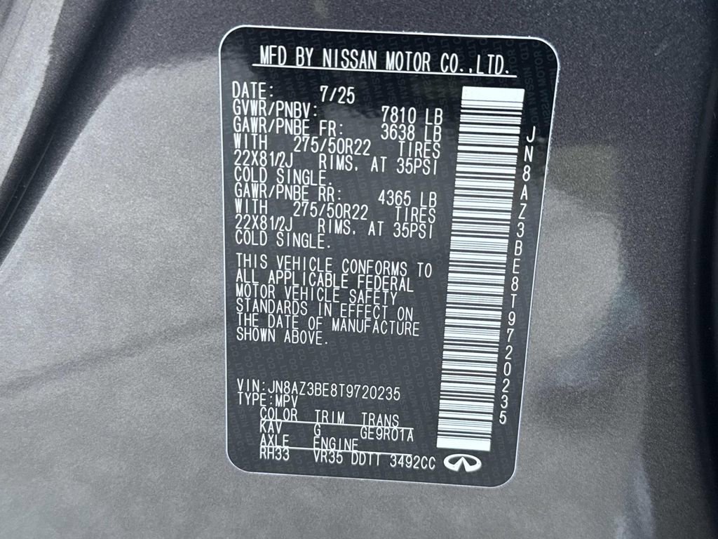 New 2026 INFINITI QX80 Luxe image 31