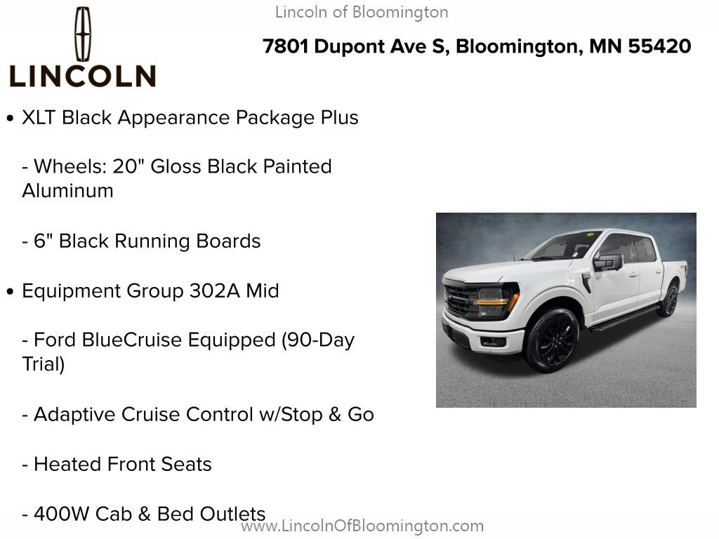 Used 2024 Ford F150 XLT w/ Equipment Group 302A MID AWD/4WD image 9