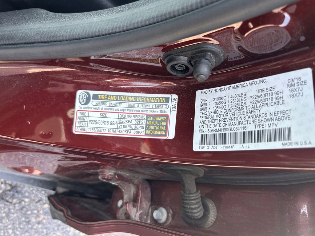 Used 2016 Honda CR-V Touring image 32