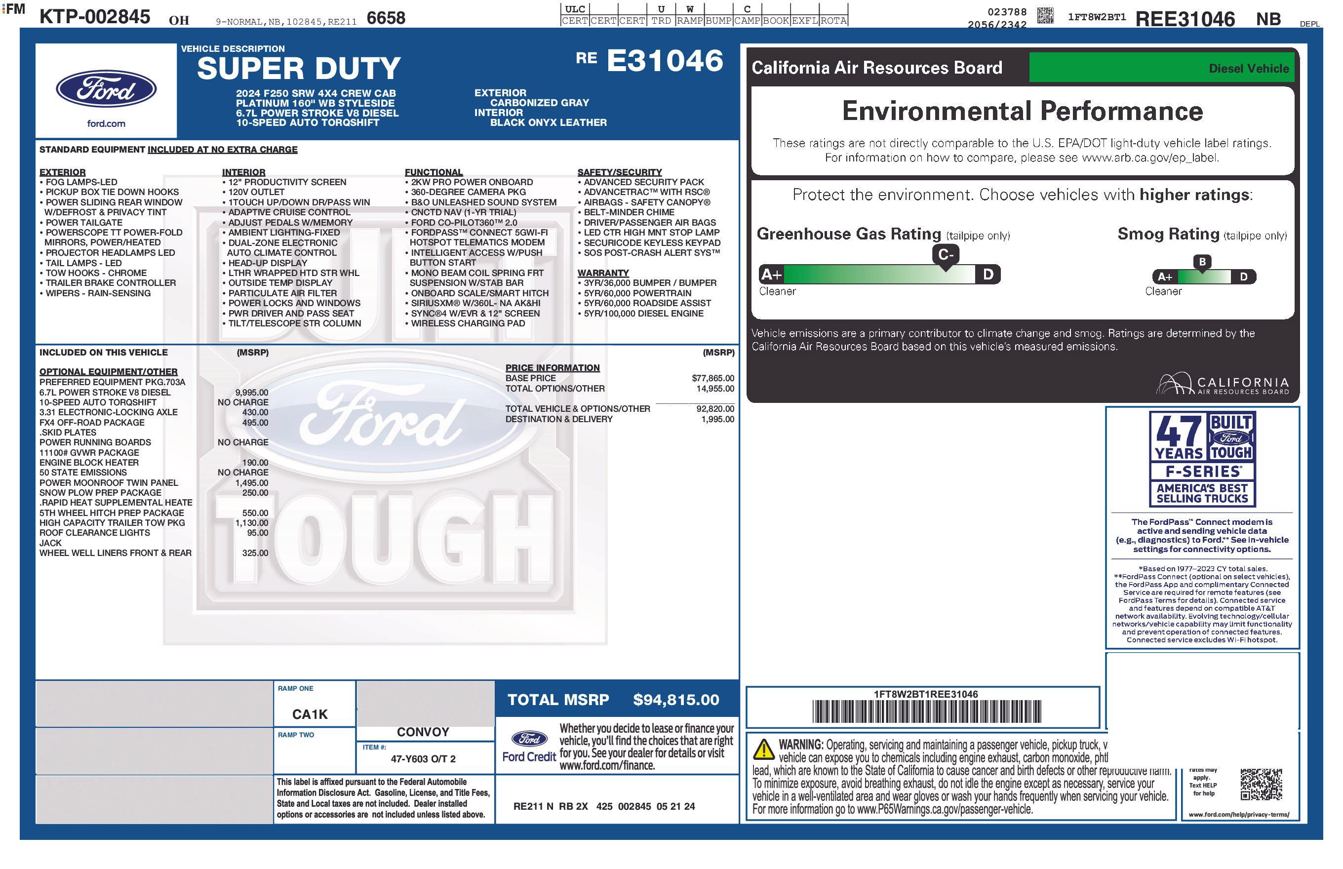 Used 2024 Ford F250 Platinum AWD/4WD image 2