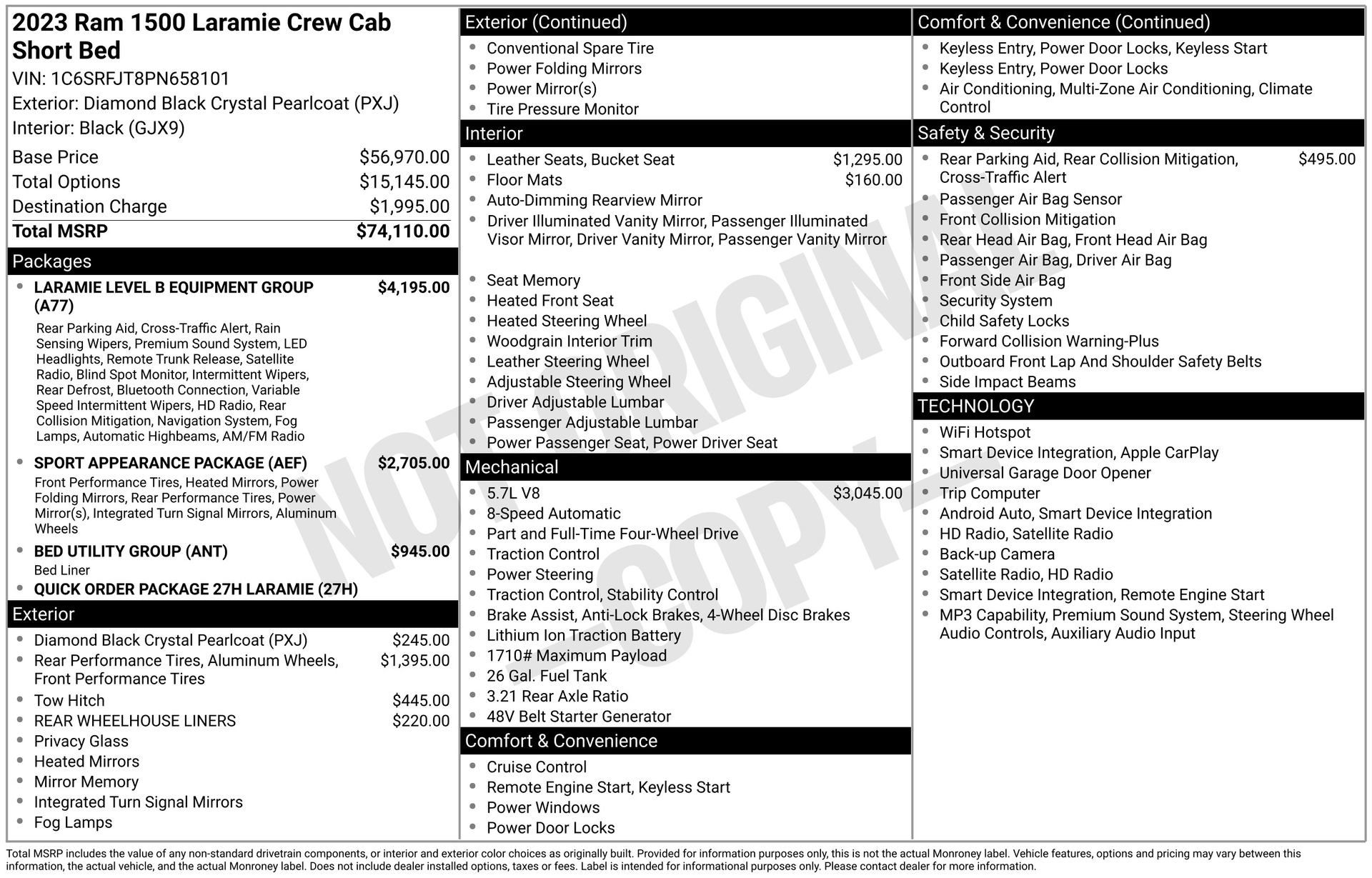 Used 2023 RAM 1500 Laramie AWD/4WD image 4