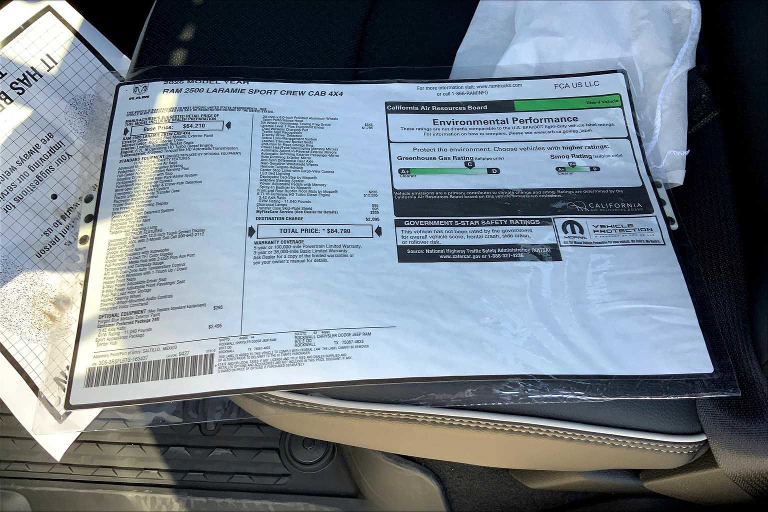 New 2026 RAM 2500 Laramie w/ Sport Appearance Package image 19