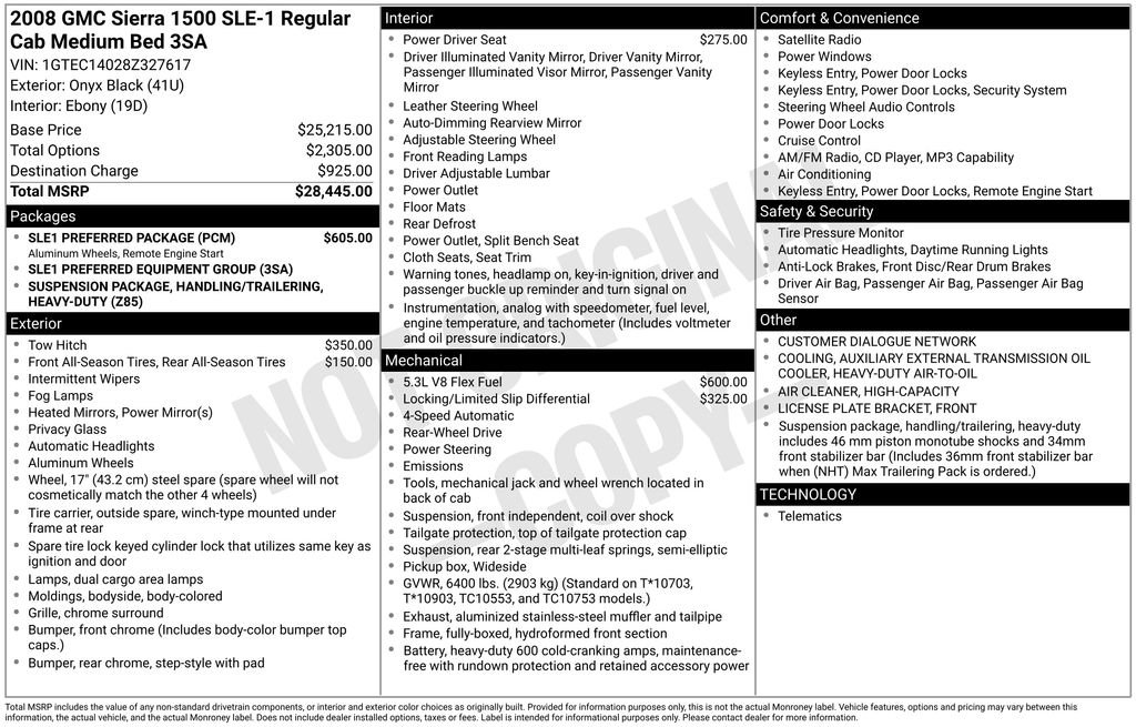 Used 2008 GMC Sierra 1500 SLE w/ SLE1 Preferred Package RWD image 11