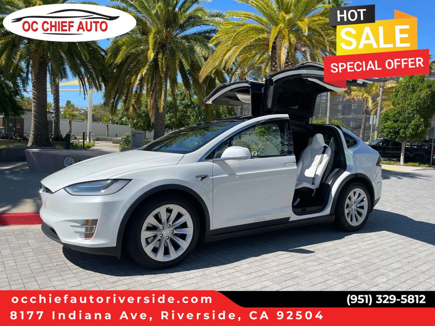 Used 2017 Tesla Model X 100D AWD/4WD image 1