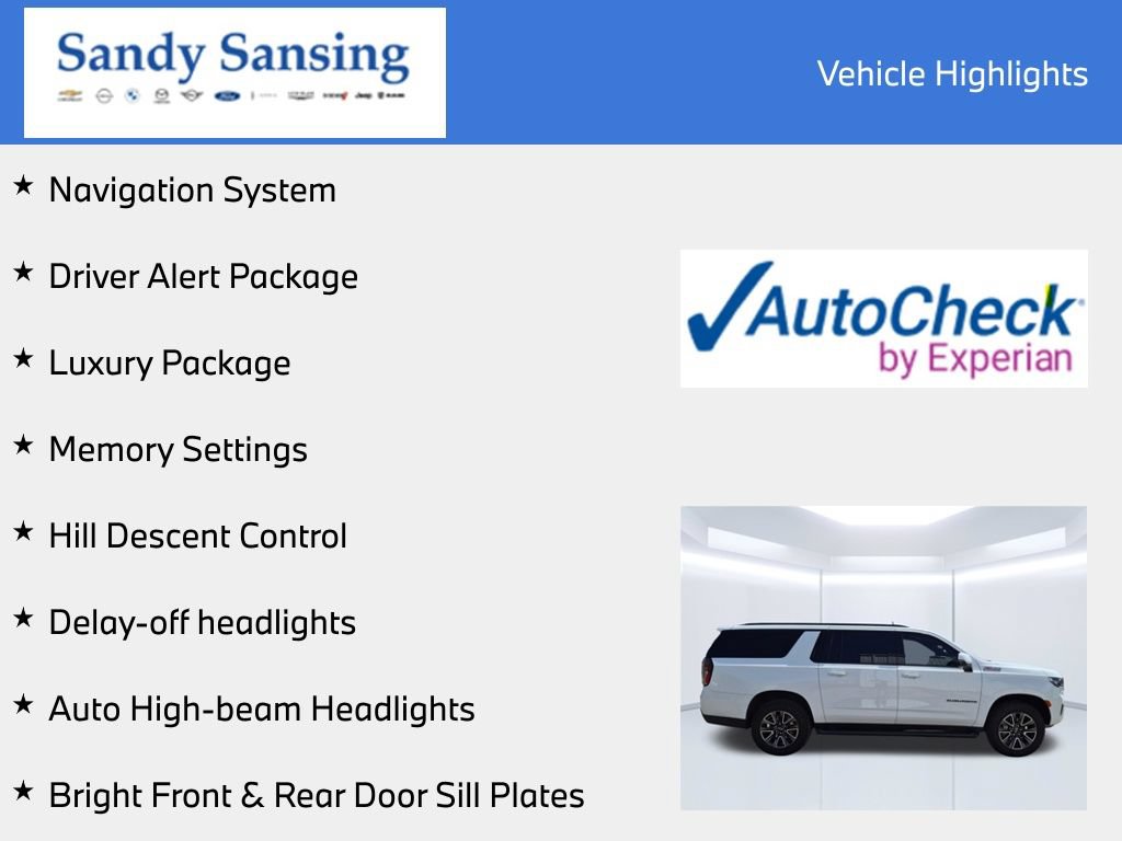Used 2023 Chevrolet Suburban Z71 w/ Luxury Package AWD/4WD image 7