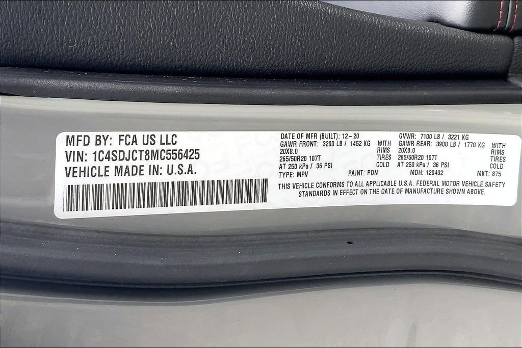 Used 2021 Dodge Durango R/T w/ Blacktop Package image 34