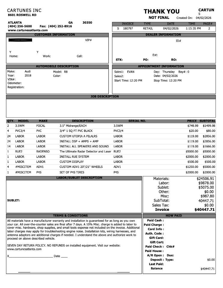 Used 2018 Audi R8 V10 plus image 78