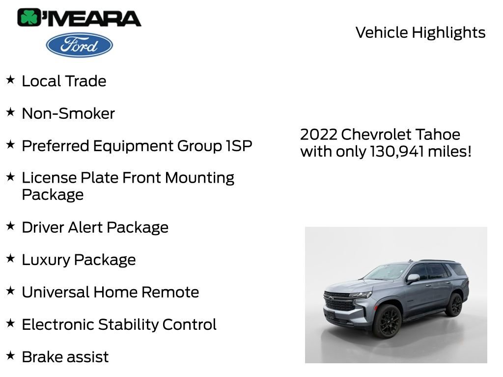 Used 2022 Chevrolet Tahoe RST w/ Luxury Package AWD/4WD image 8