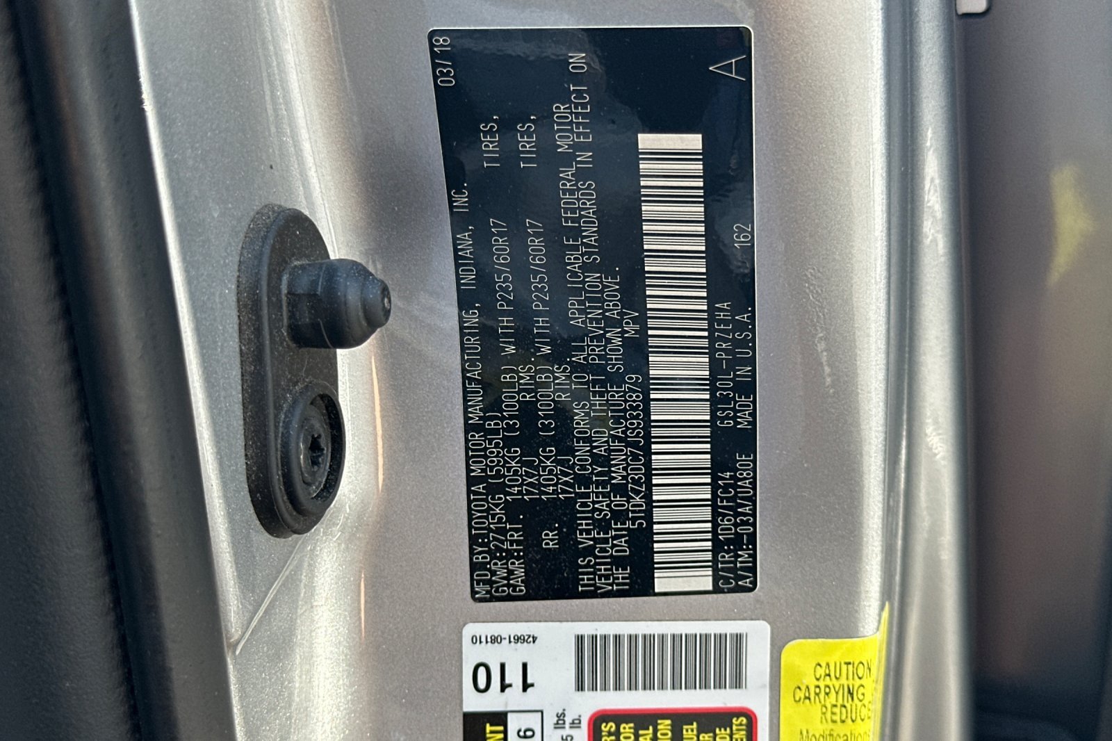 Certified 2018 Toyota Sienna LE FWD image 29