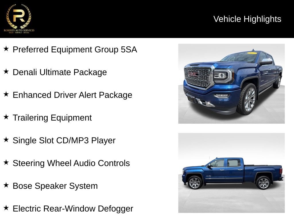 Used 2017 GMC Sierra 1500 Denali w/ Denali Ultimate Package AWD/4WD image 9