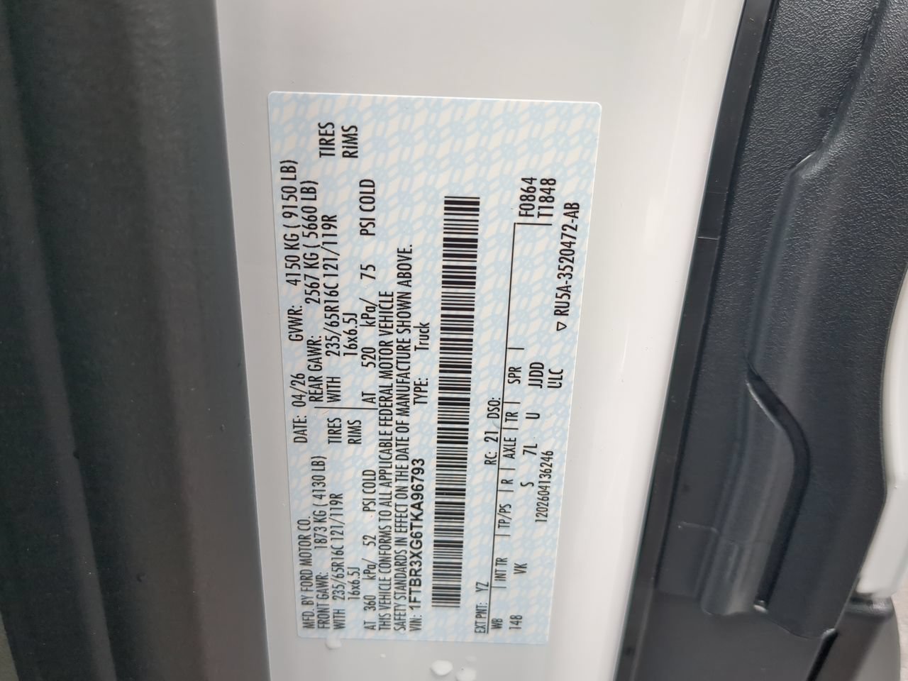 New 2026 Ford Transit 250 148 High Roof Extended RWD image 24