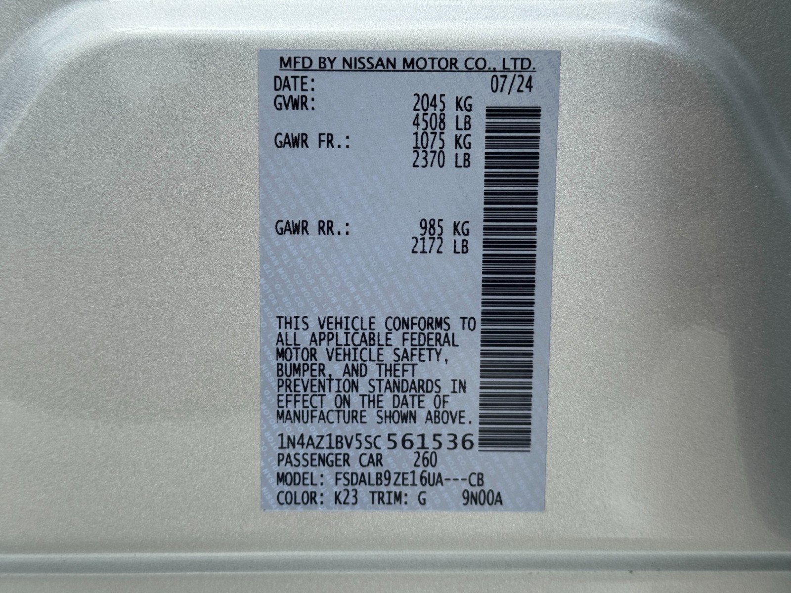 Used 2025 Nissan Leaf S image 39