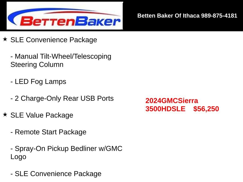 Used 2024 GMC Sierra 3500 SLE w/ SLE Value Package AWD/4WD image 5