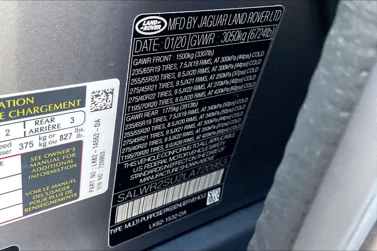 Used 2020 Land Rover Range Rover Sport HSE AWD/4WD image 33
