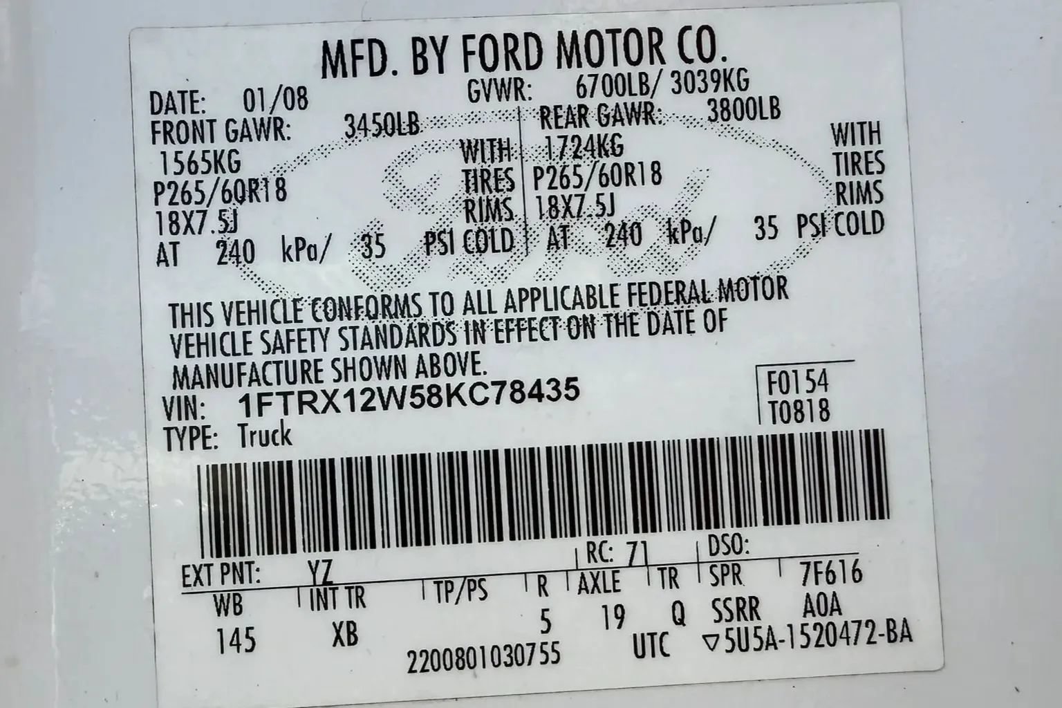 Used 2008 Ford F150 XLT RWD image 33