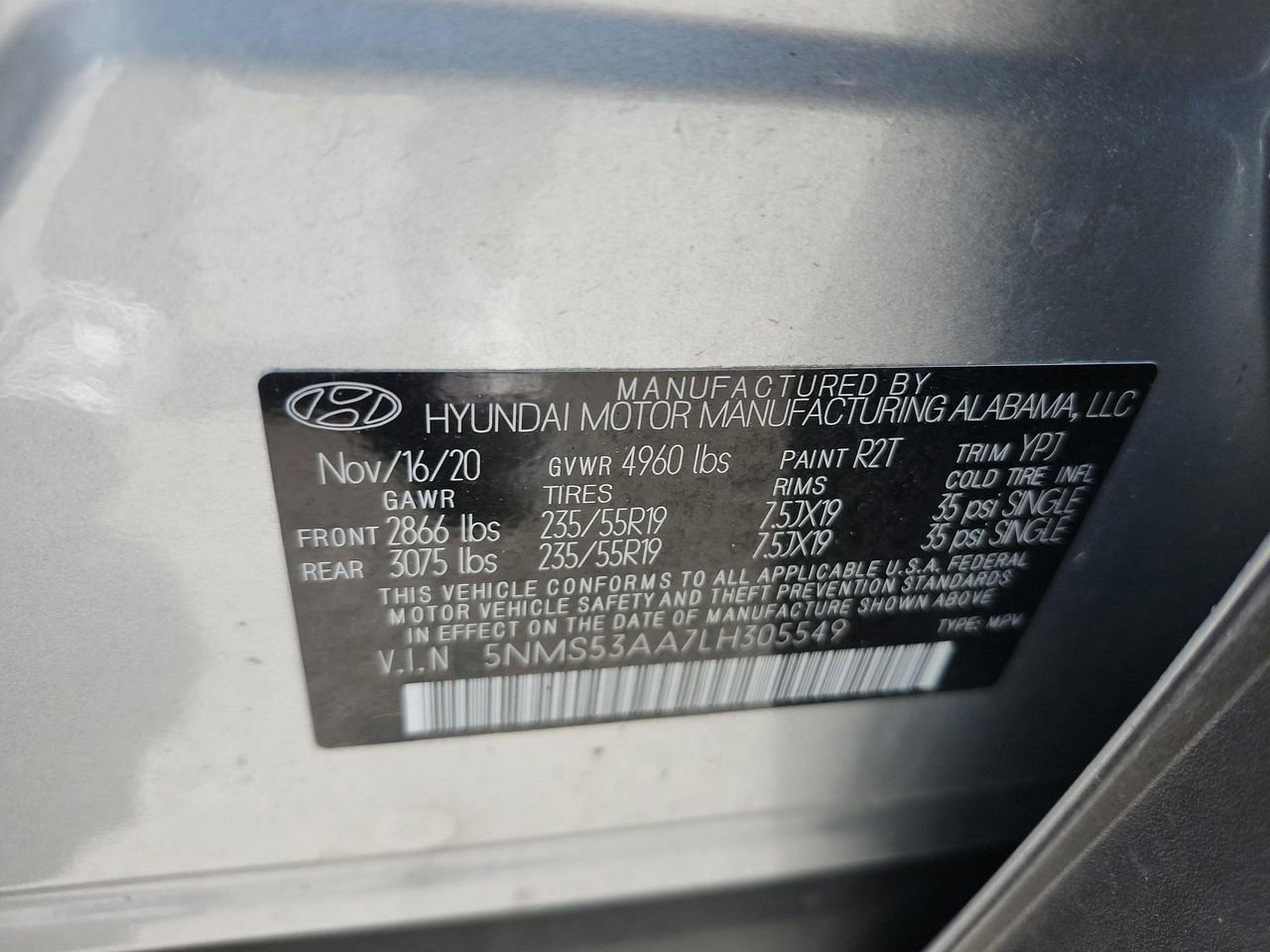 Used 2020 Hyundai Santa Fe Limited image 25