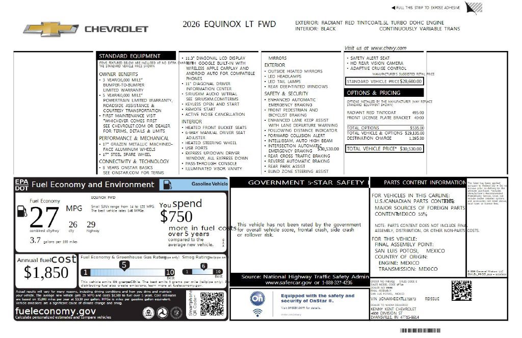 Used 2026 Chevrolet Equinox LT FWD image 35