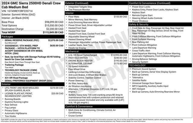 Used 2024 GMC Sierra 2500 Denali w/ Denali Reserve Package AWD/4WD image 26