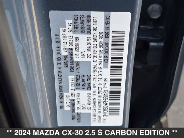 Used 2024 MAZDA CX-30 AWD 2.5 S w/ Preferred Package image 23