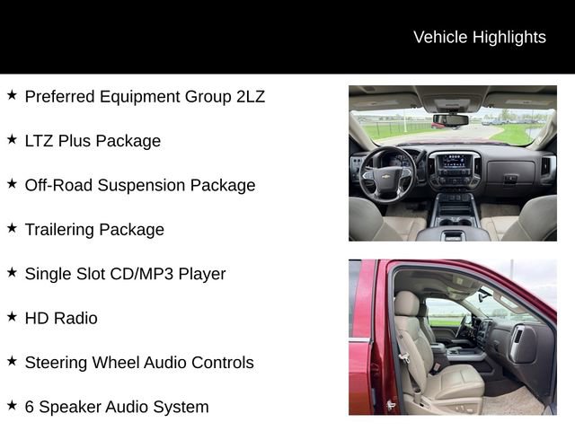 Used 2017 Chevrolet Silverado 1500 LTZ Z71 w/ LTZ Plus Package AWD/4WD image 12