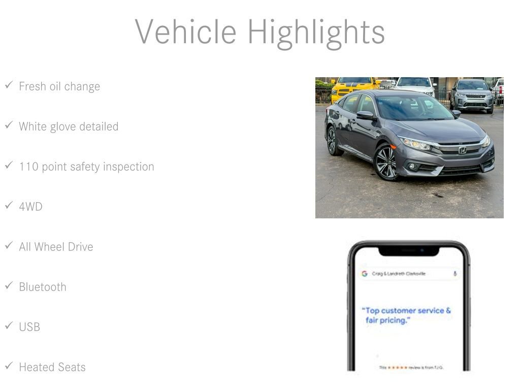 Used 2017 Honda Civic EX-T image 6