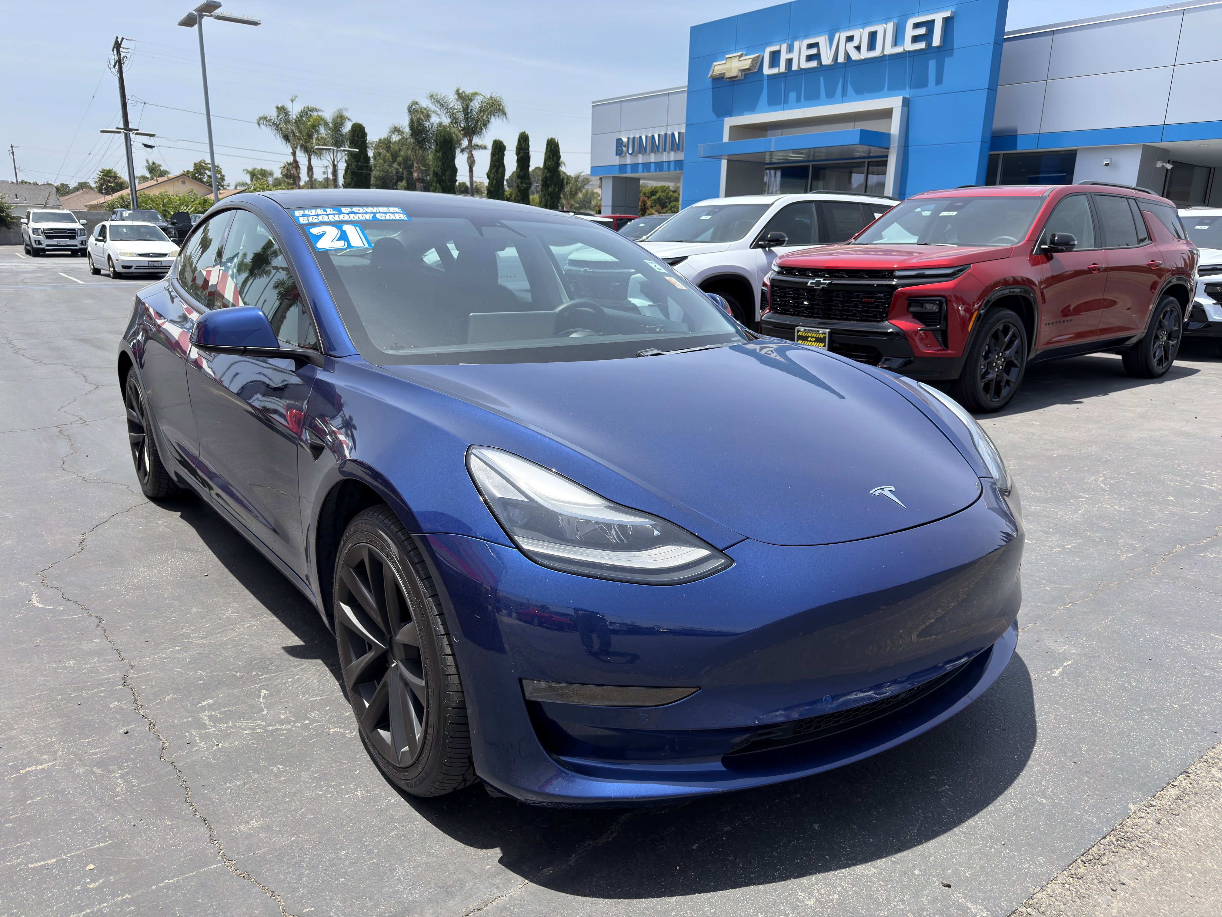 Used 2021 Tesla Model 3 Long Range AWD/4WD image 2