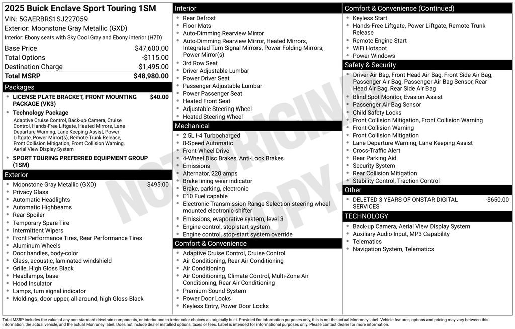Used 2025 Buick Enclave Sport Touring image 6