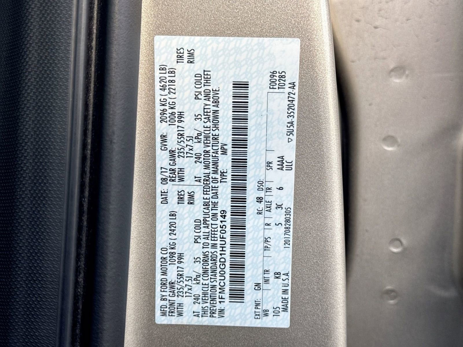 Used 2017 Ford Escape SE w/ Equipment Group 201A image 64