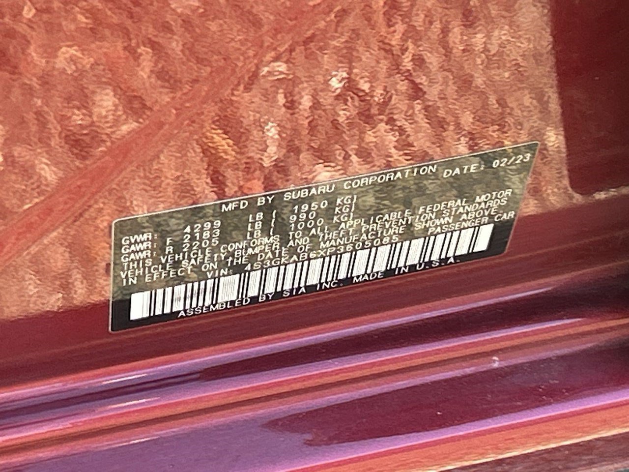 Certified 2023 Subaru Impreza 2.0i AWD/4WD image 29
